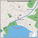 MBTA Orient Heights Neighborhood Map